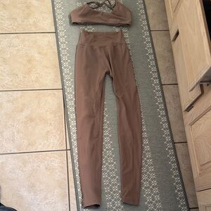 Alphalete Tan High-Waisted Leggings